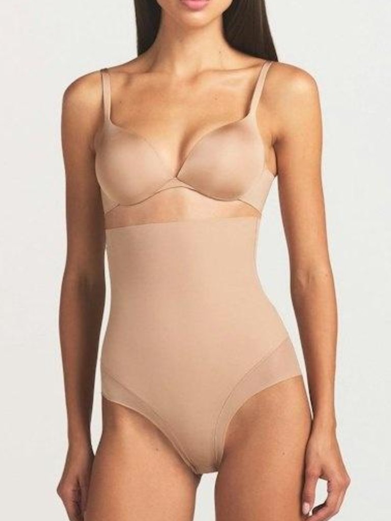 Skims Core Sculpt High Waist Brief Shapewear Xs Beige Firm Tummy Control